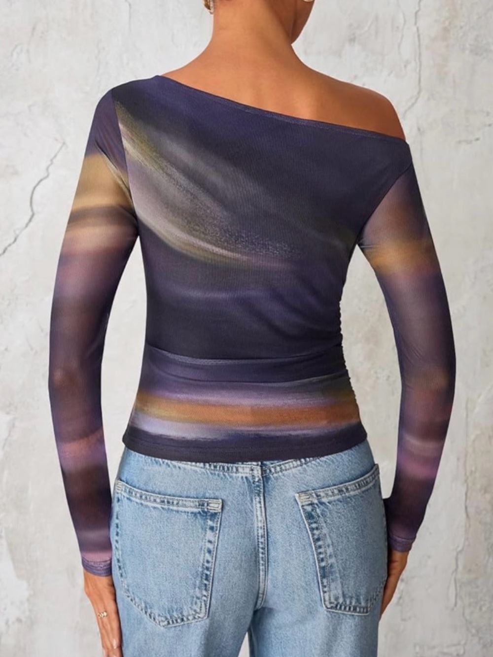 Off The Shoulder Long Sleeve Top - Picture 3 of 7